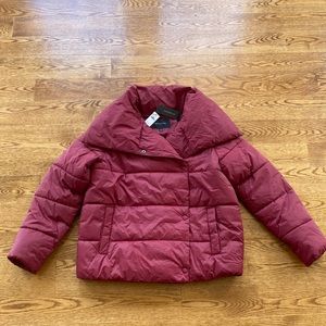 Banana Republic Puffer Coat Brand New XS Red Puffer Jacket